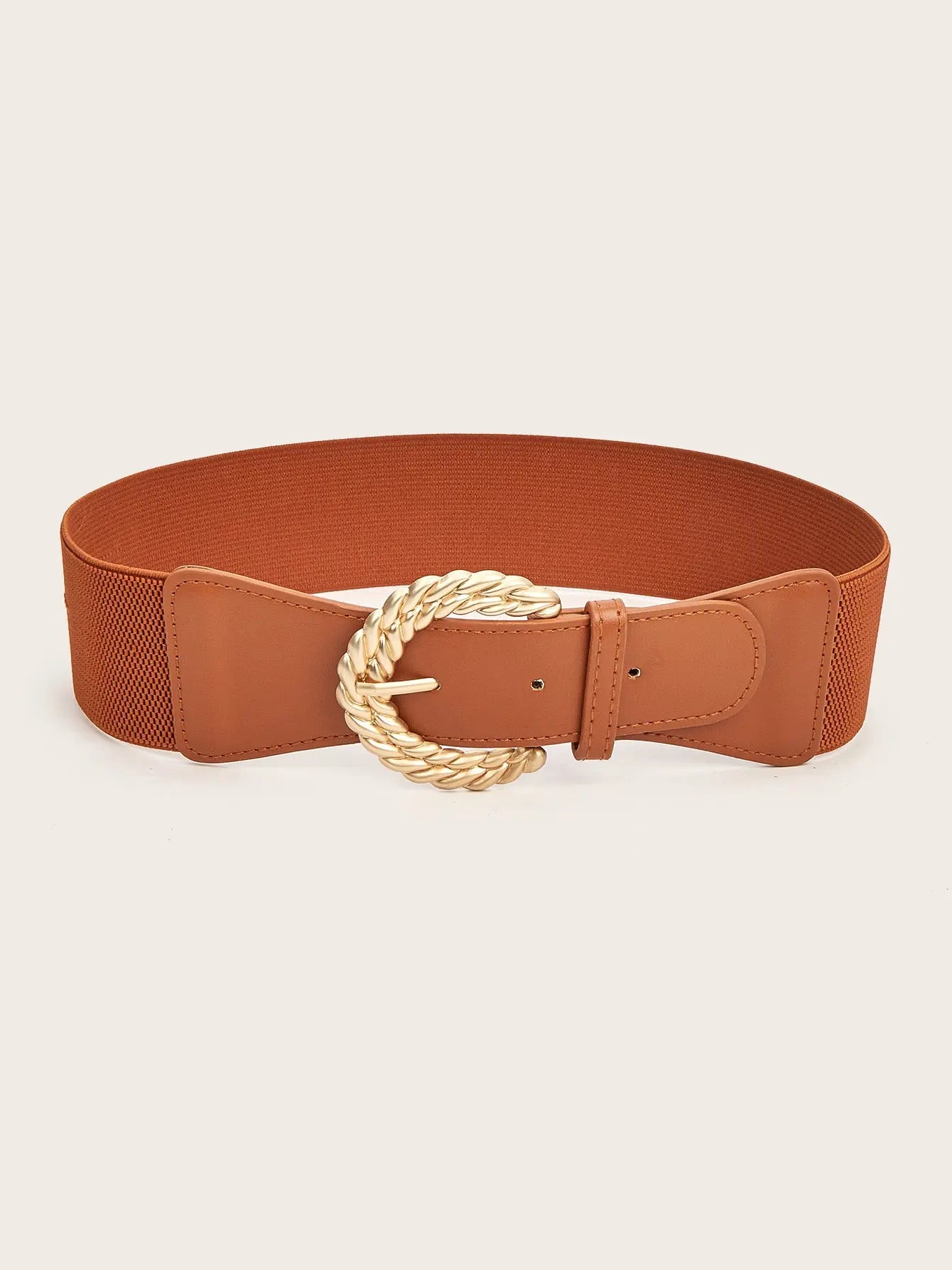 Ceinture marron large avec boucle - Luna M & P Accessoires