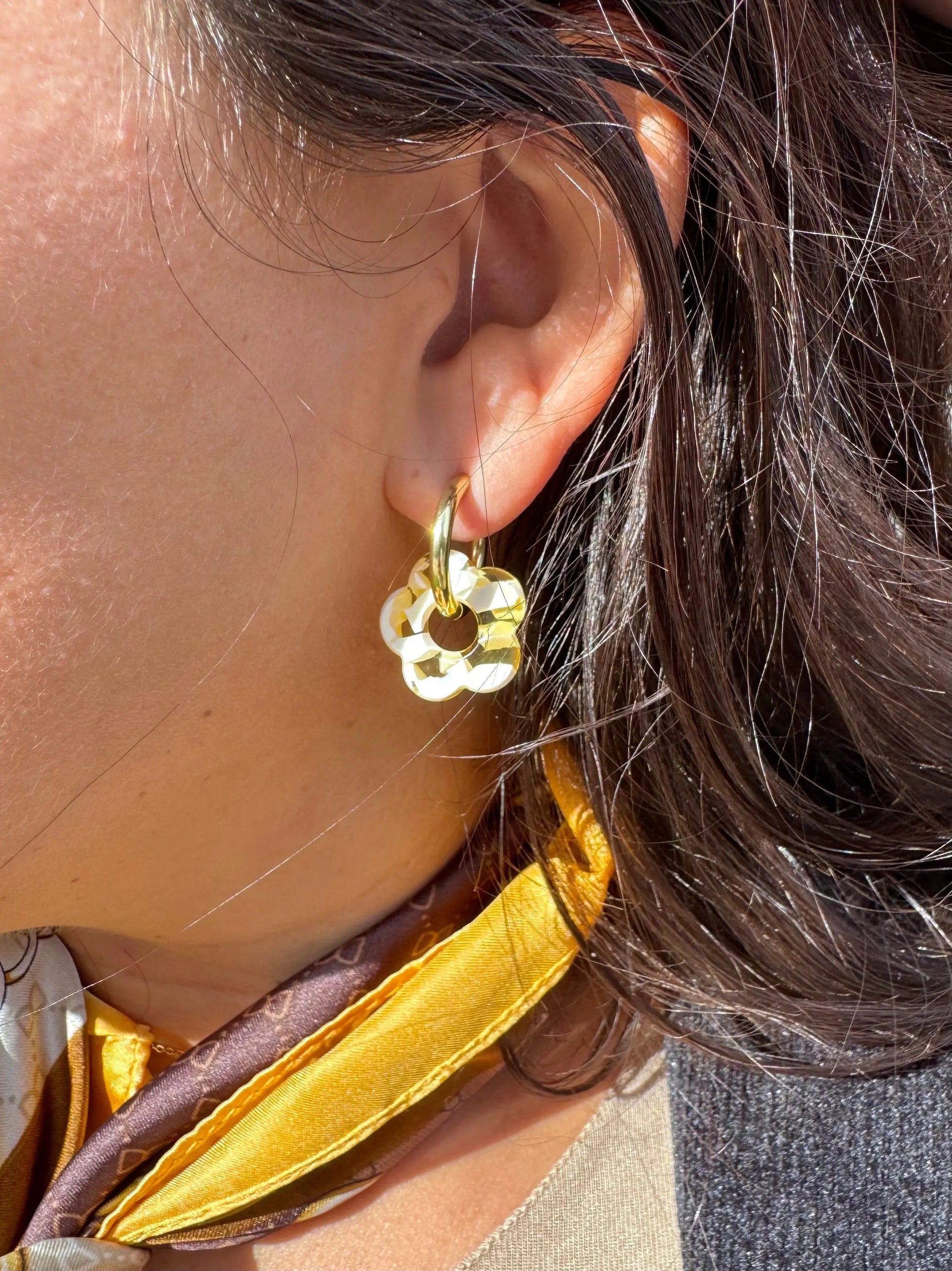 Boucles d'oreille anneaux - Égérie H et T BIJOUX