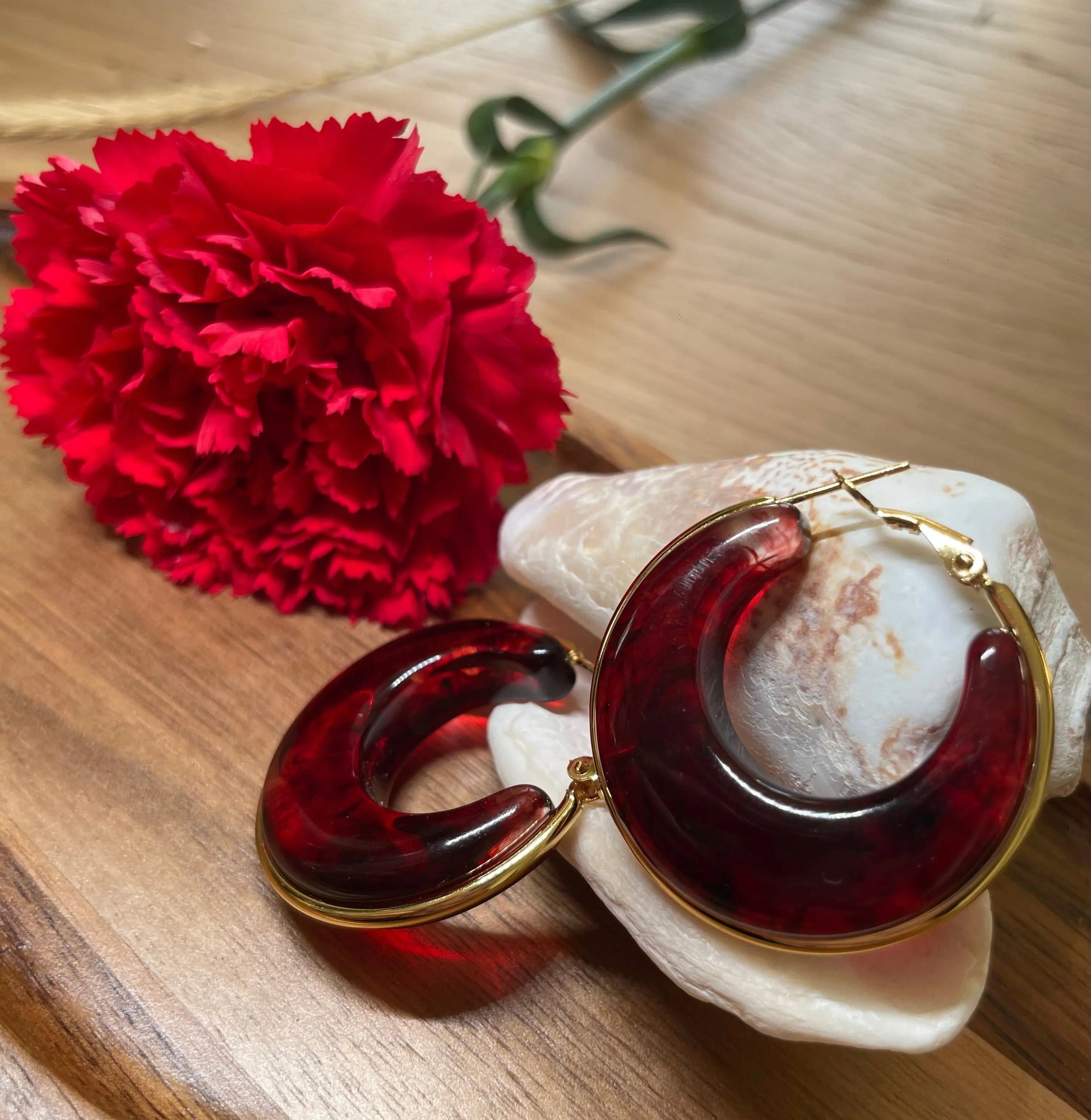 Boucles d’oreille - Lin COSMOS