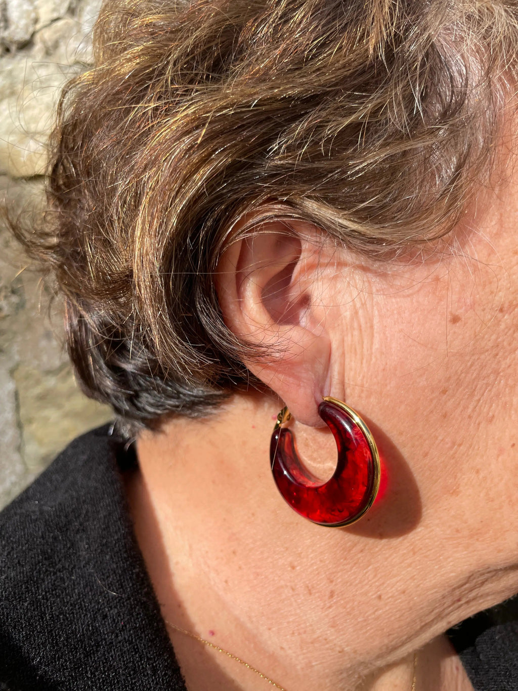 Boucles d’oreille - Lin COSMOS