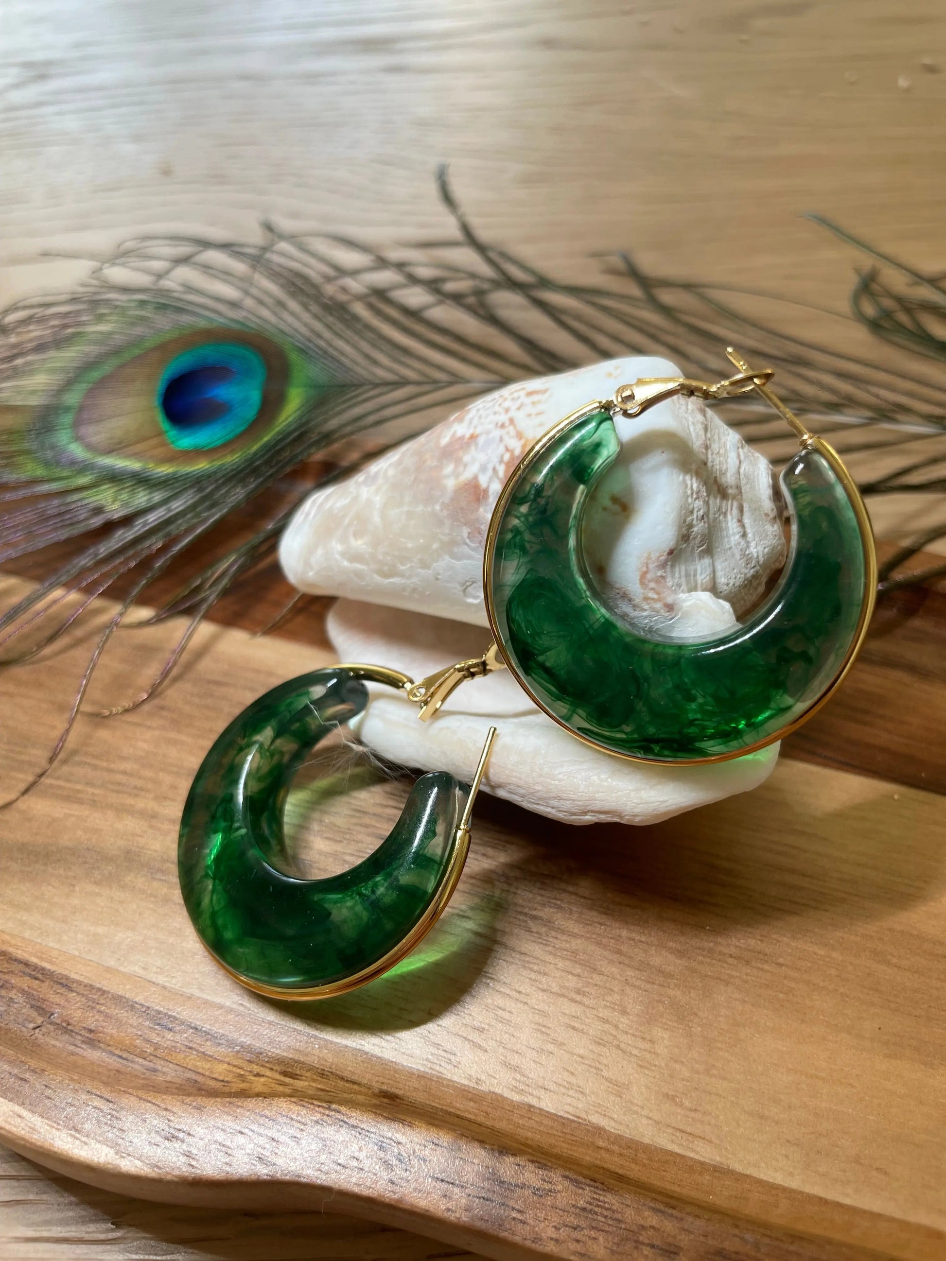 Boucles d’oreille - Lin COSMOS