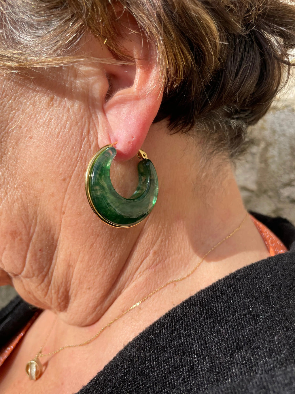 Boucles d’oreille - Lin COSMOS