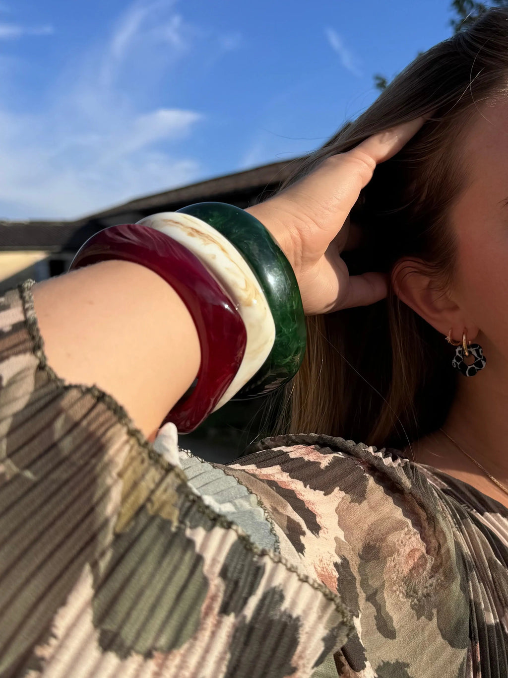 Bracelet jonc en résine - Agave COSMOS