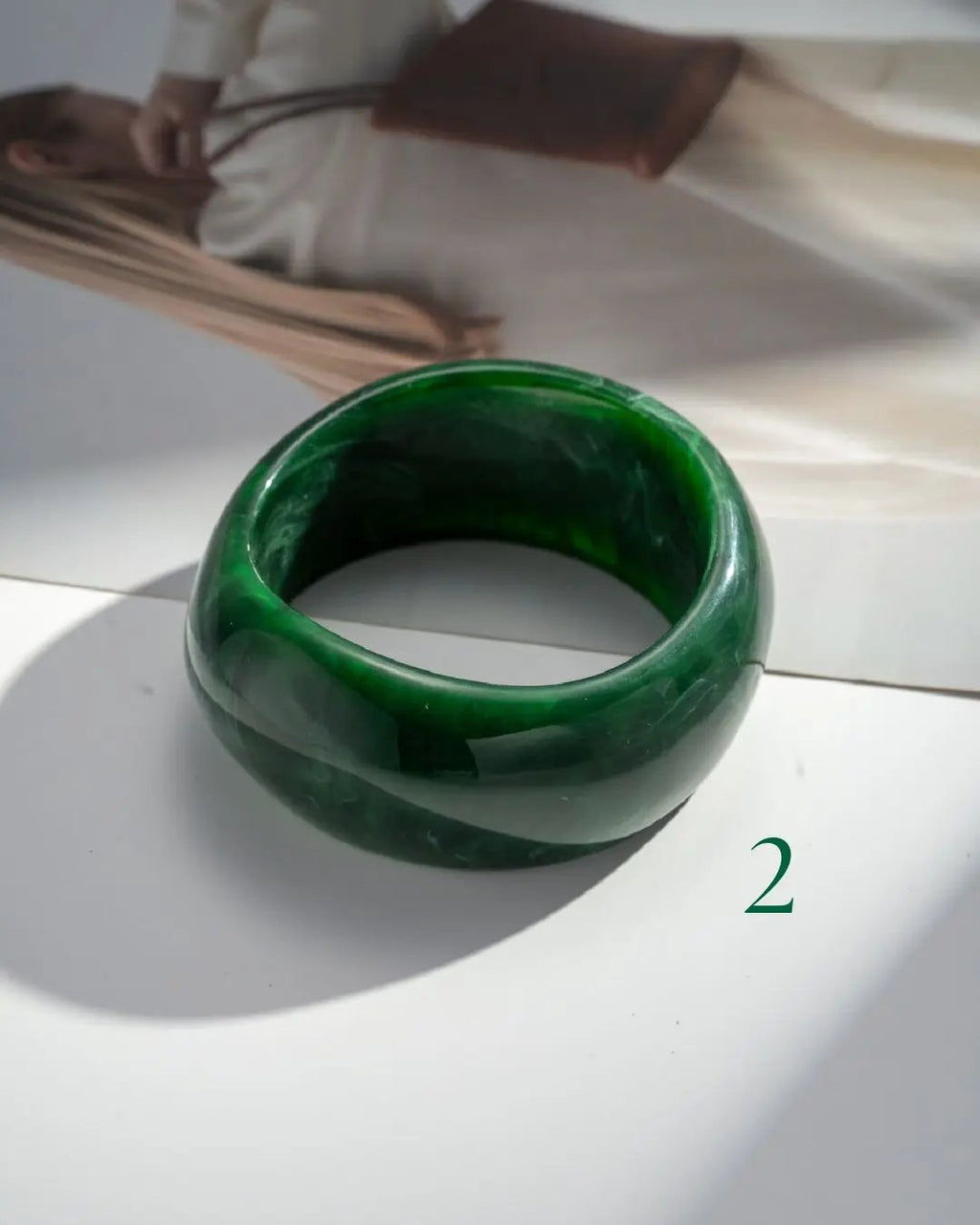 Bracelet jonc en résine - Agave COSMOS