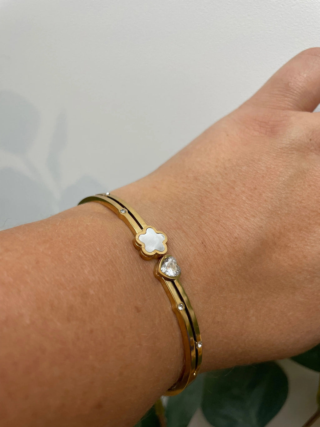 Bracelet jonc acier Fleur - Mimosas COSMOS