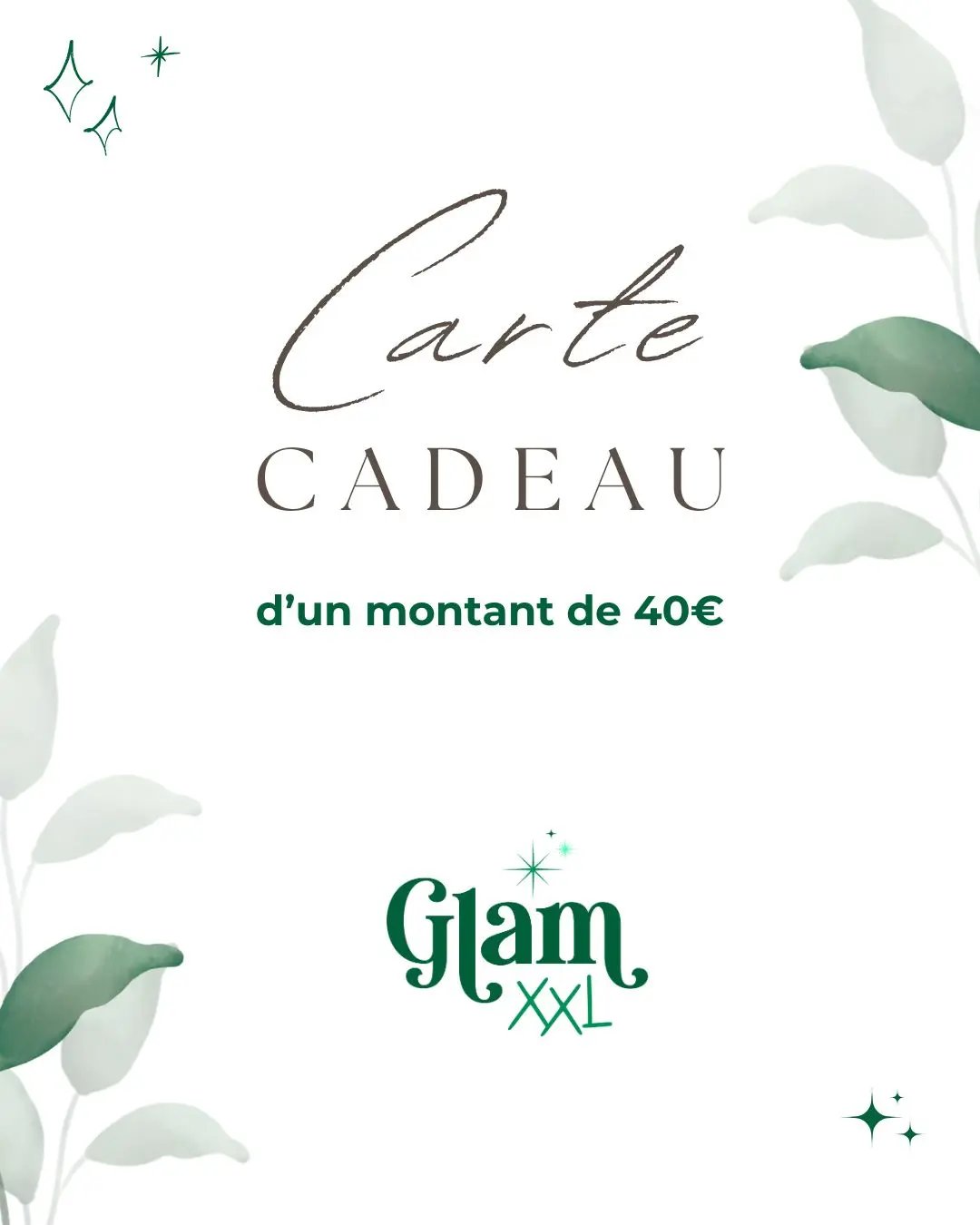 Carte Cadeau Glam' XXL Ma boutique