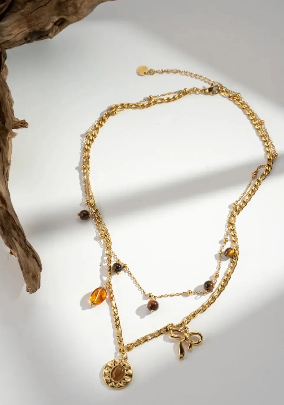 Collier pendentif breloques solaire - Orpin COSMOS