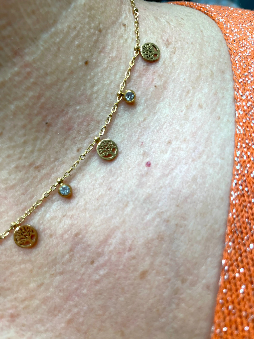 Collier doré arbre de vie - Lobelia COSMOS