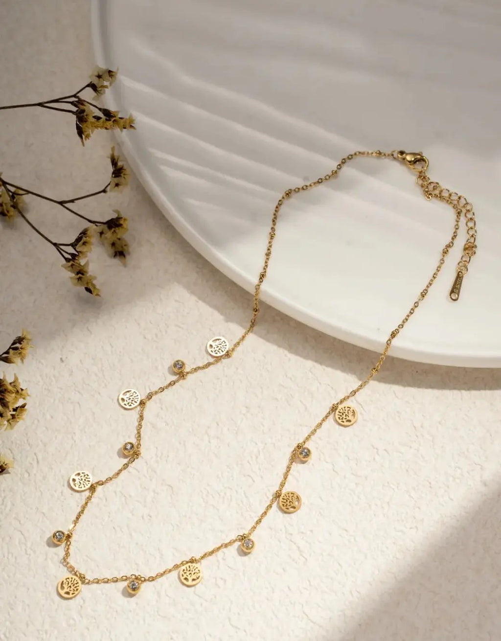 Collier doré arbre de vie - Lobelia COSMOS