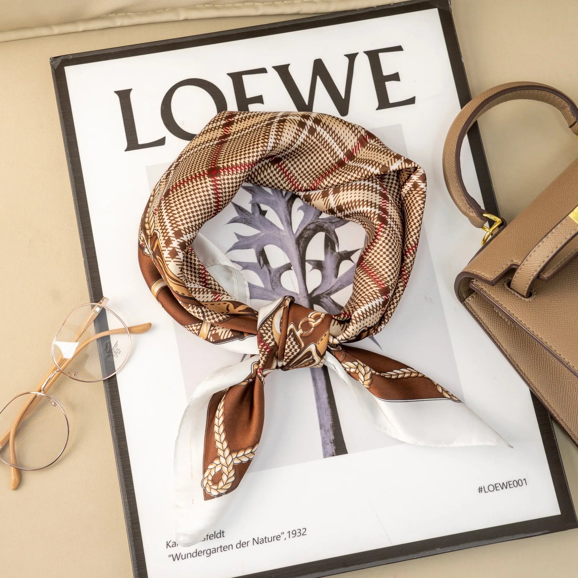 Foulard carré équestre - Ajonc COSMOS