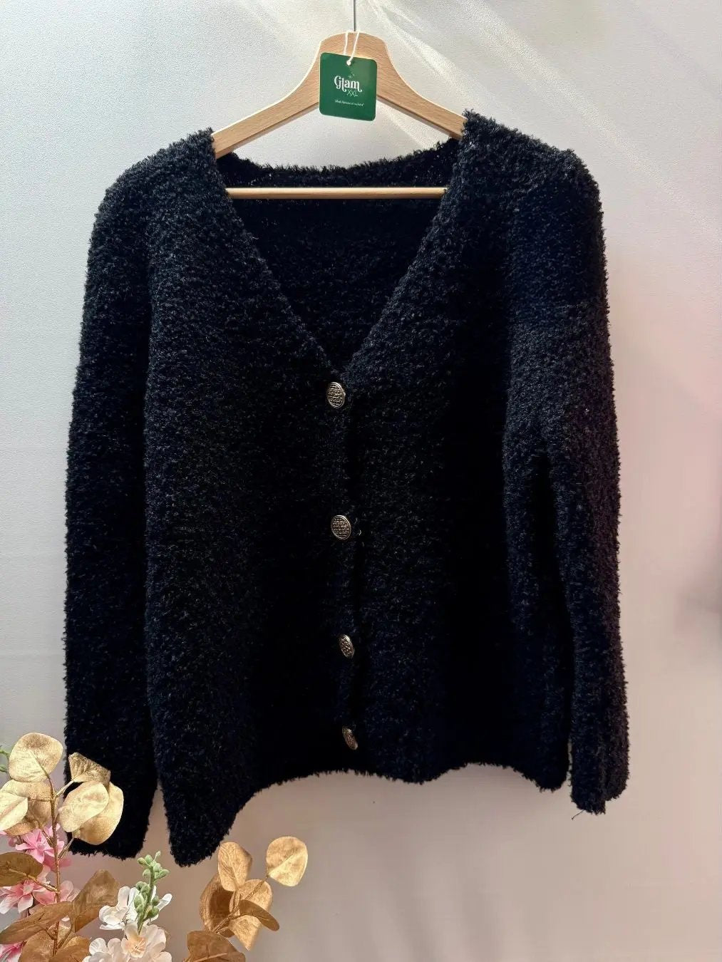 Gilet à manches longues mohair - Hématite LUIZACCO