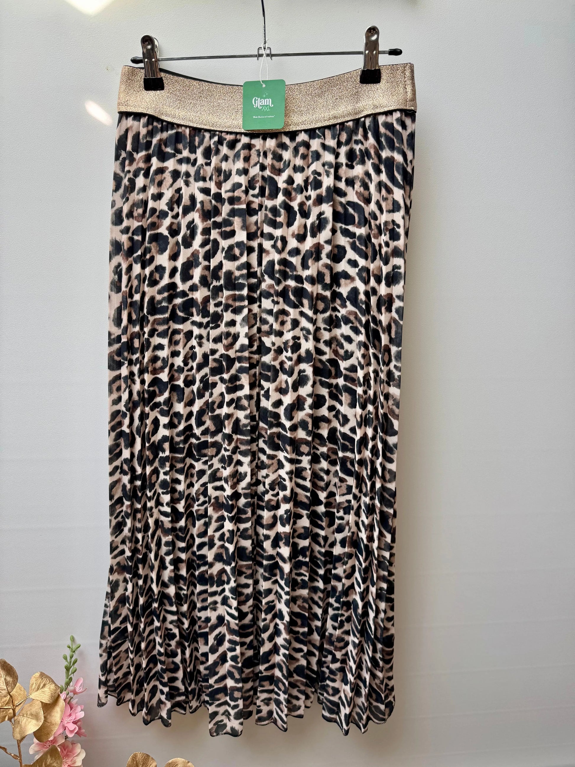 Jupe longue plissée - Nacre LUIZACCO