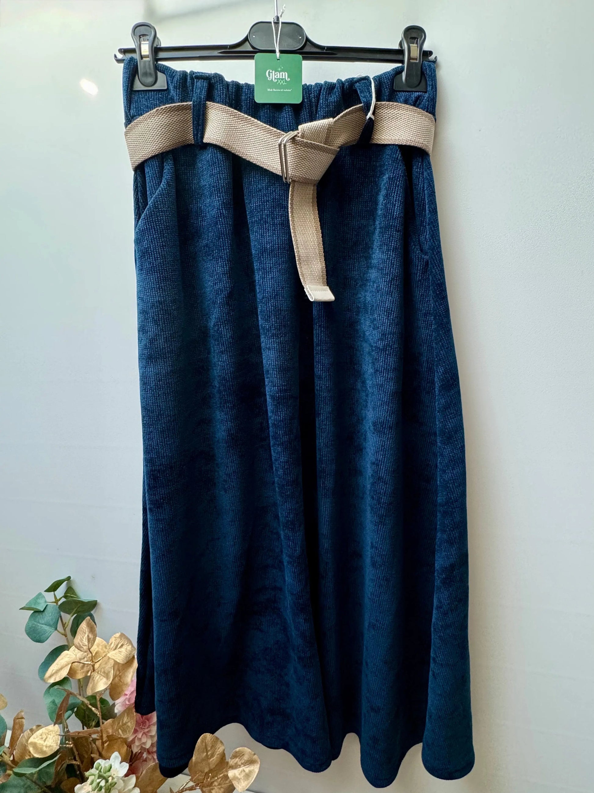 Jupe longue velours côtelée - Jade LUIZACCO