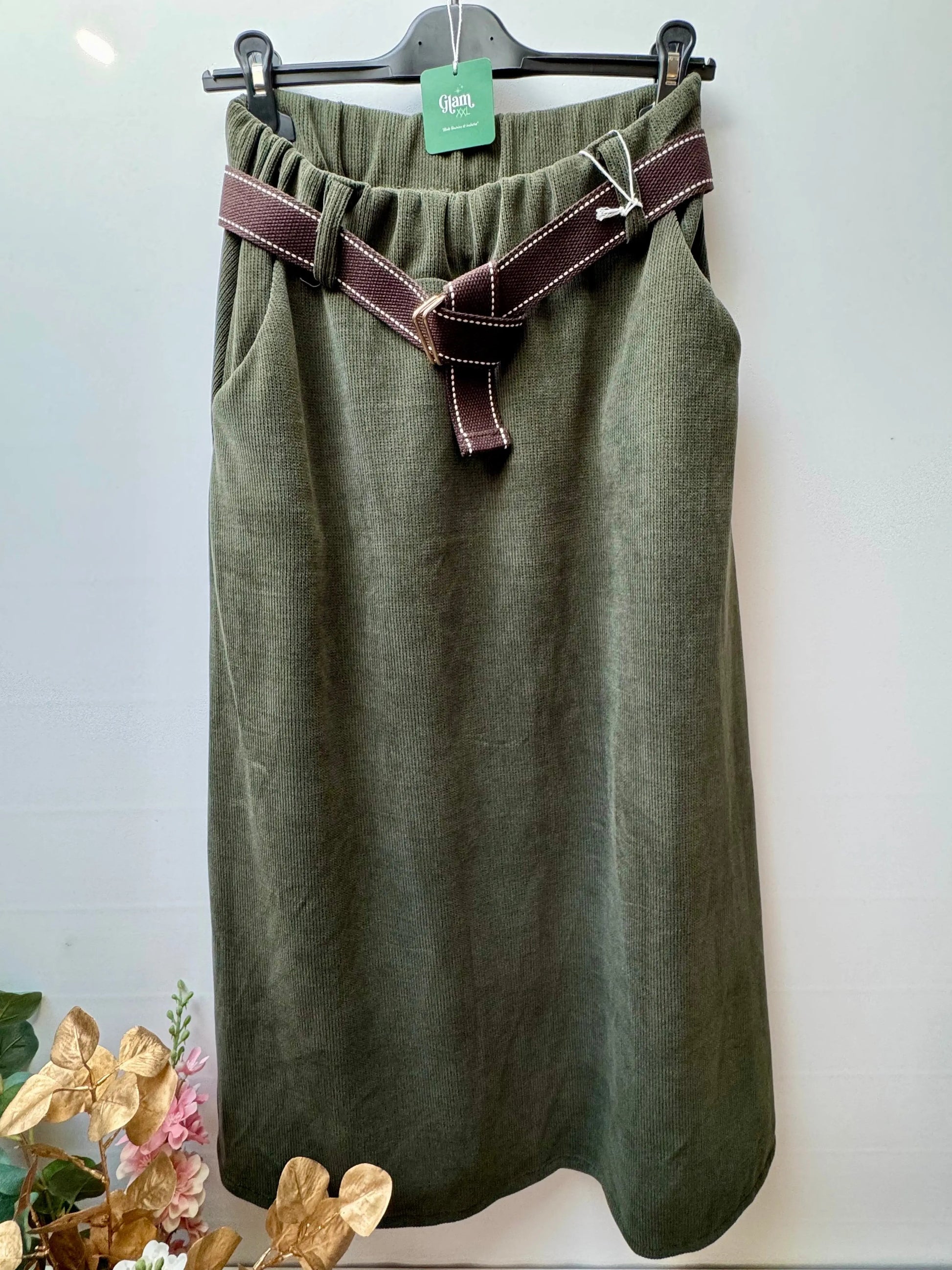 Jupe longue velours côtelée - Jade LUIZACCO