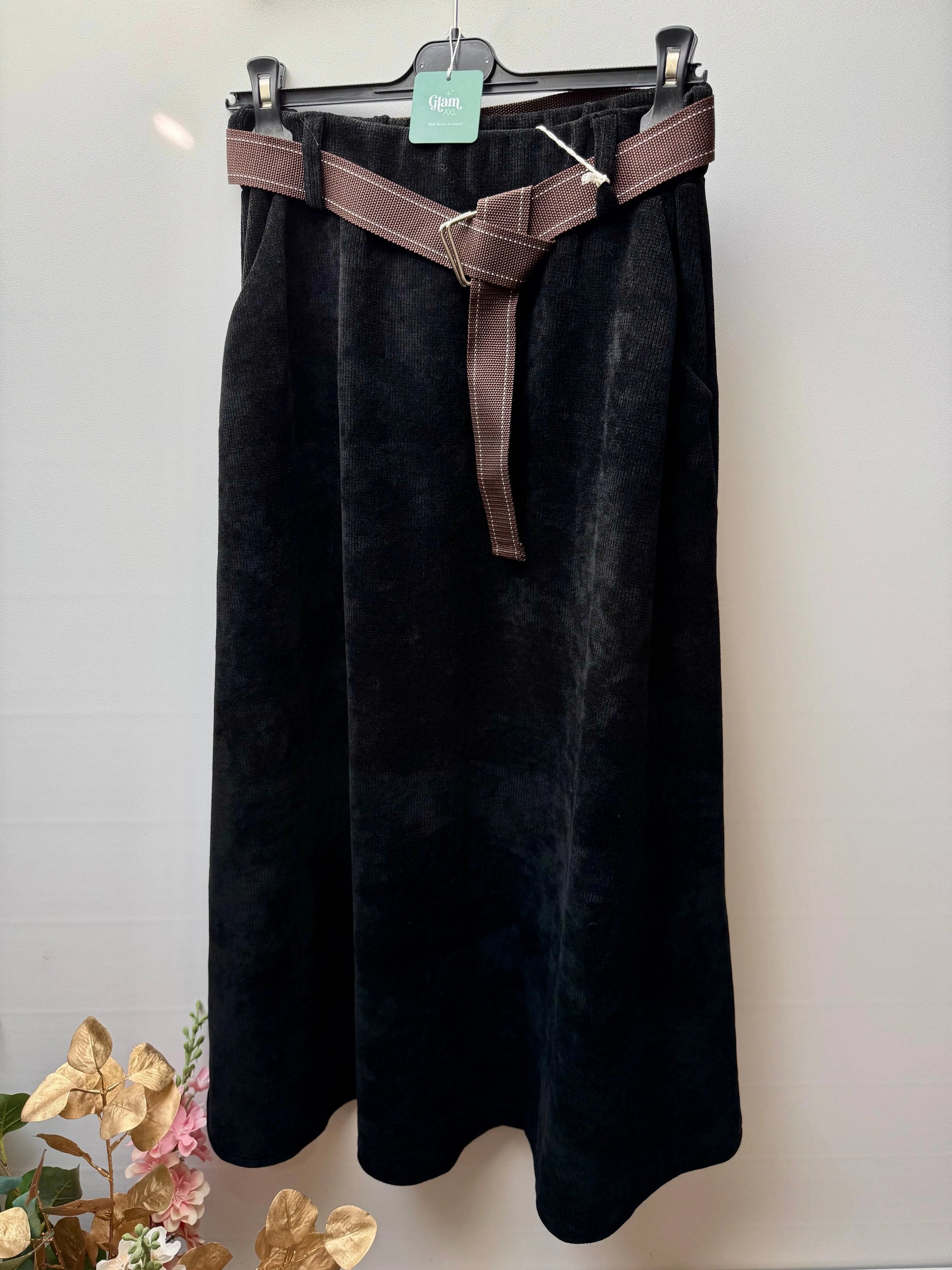 Jupe longue velours côtelée - Jade LUIZACCO