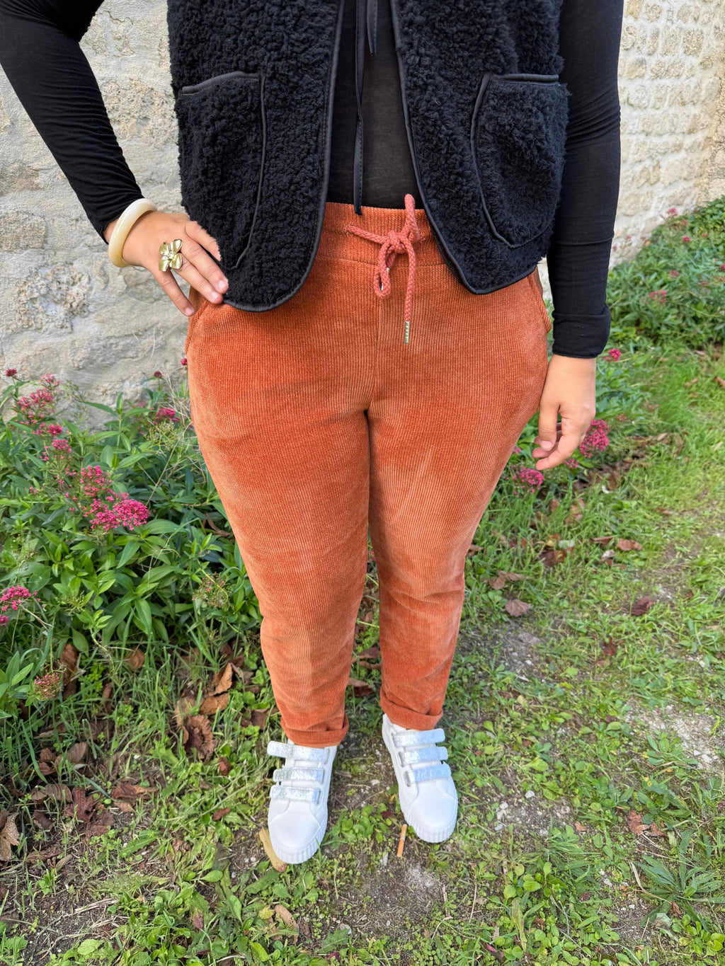 Pantalon velours côtelé - Spinelle LUIZACCO