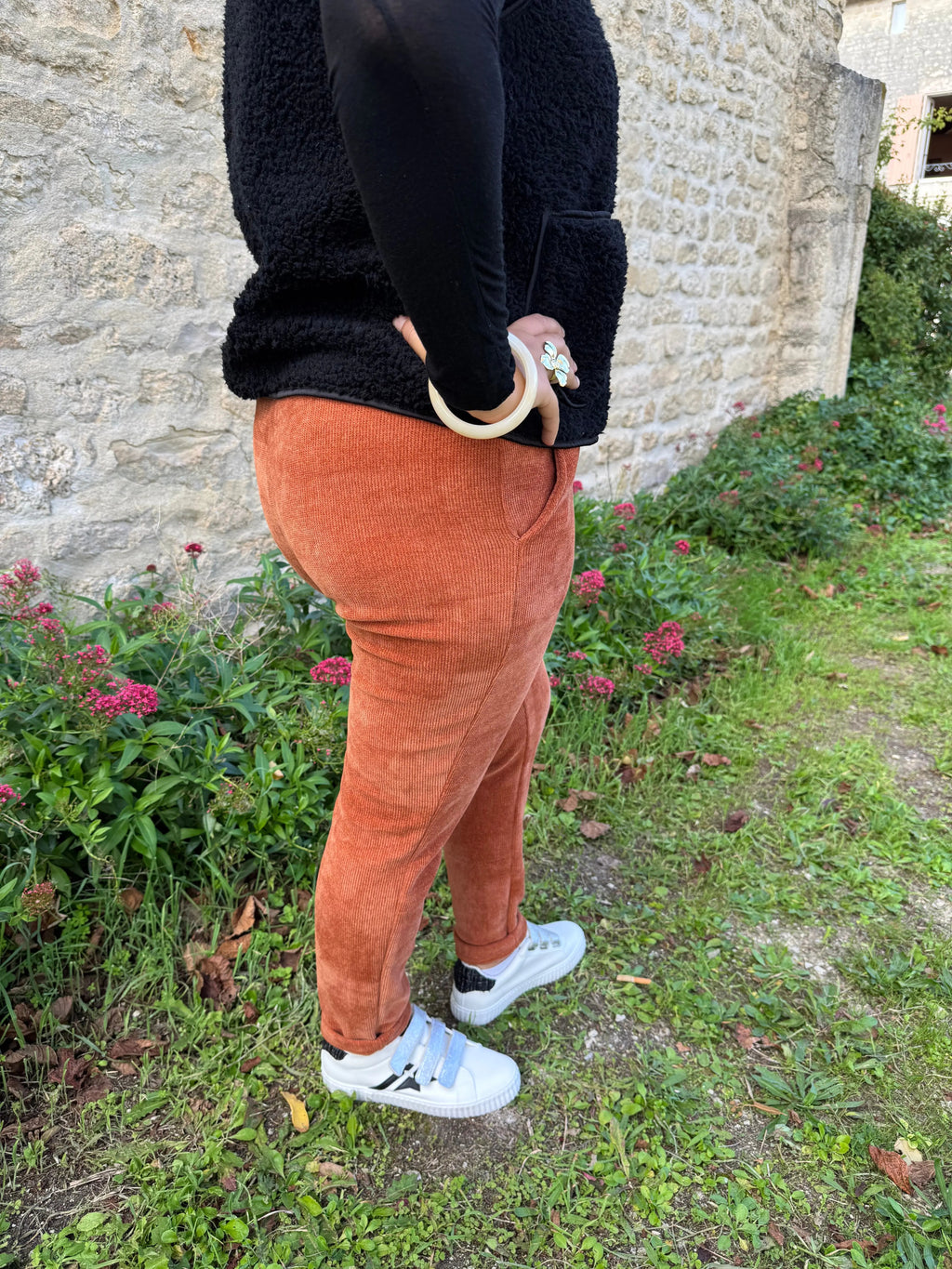Pantalon velours côtelé - Spinelle LUIZACCO