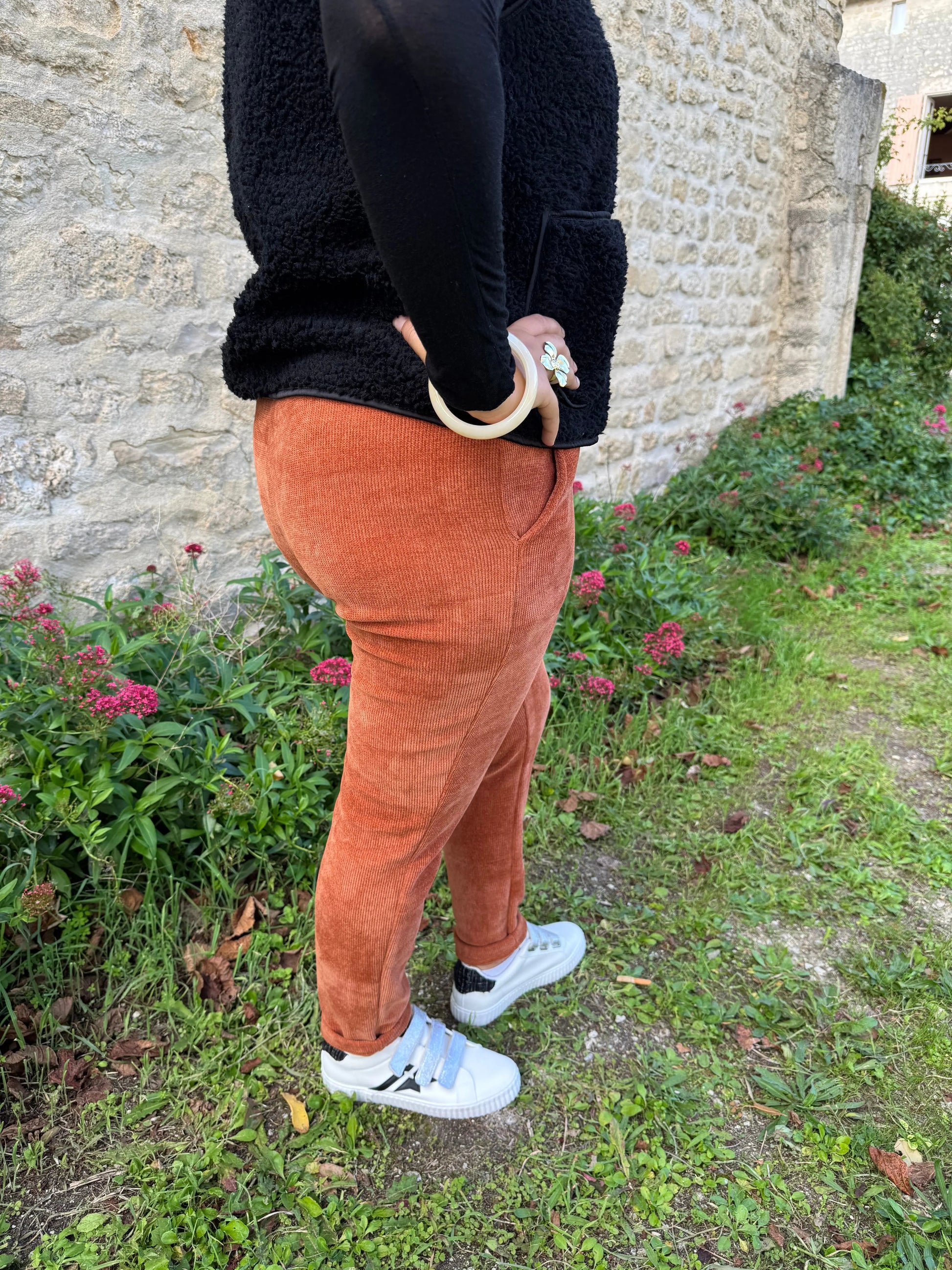 Pantalon velours côtelé - Spinelle LUIZACCO