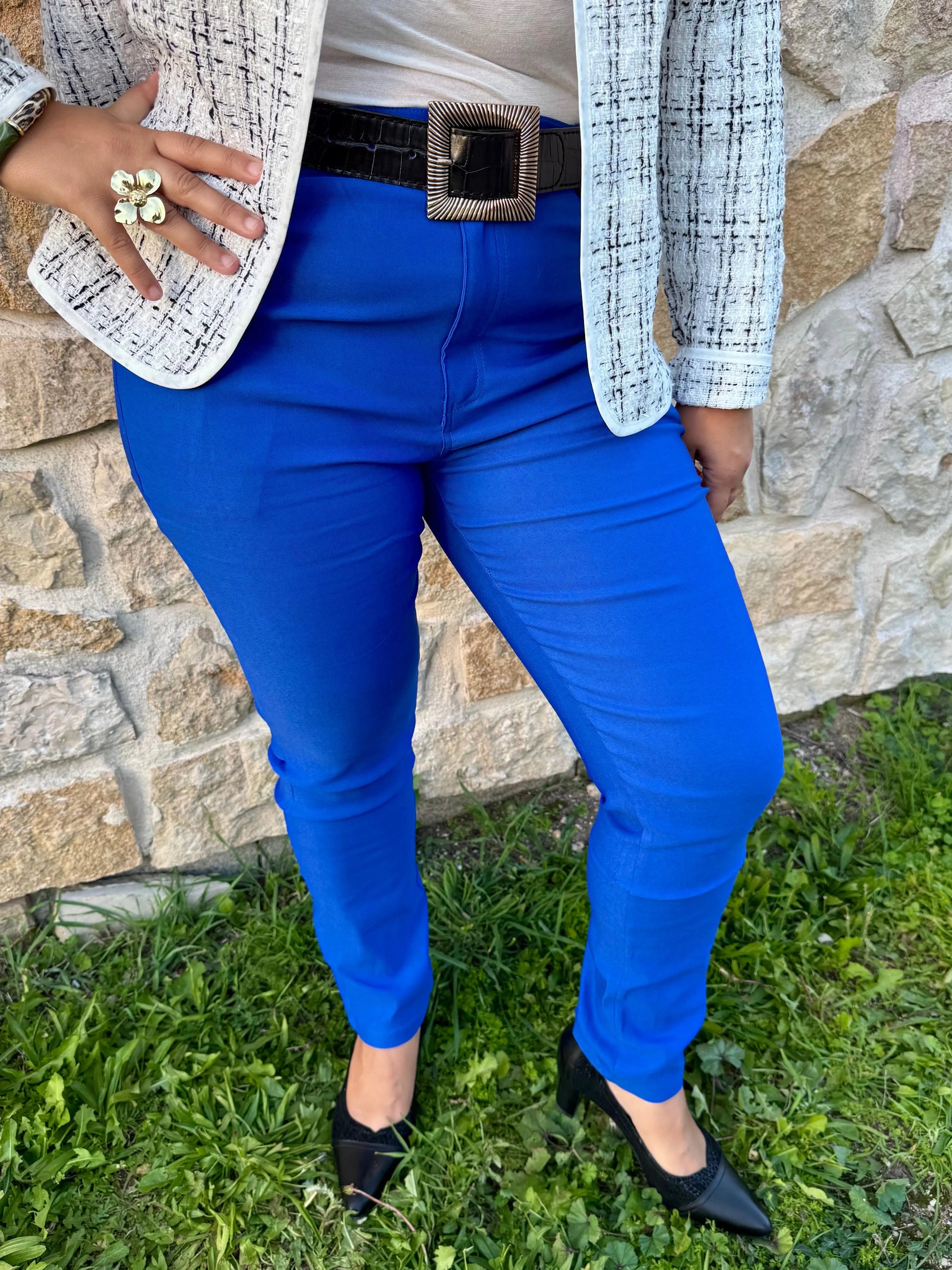 Pantalon style jeans elasthanne - Céline NH-3