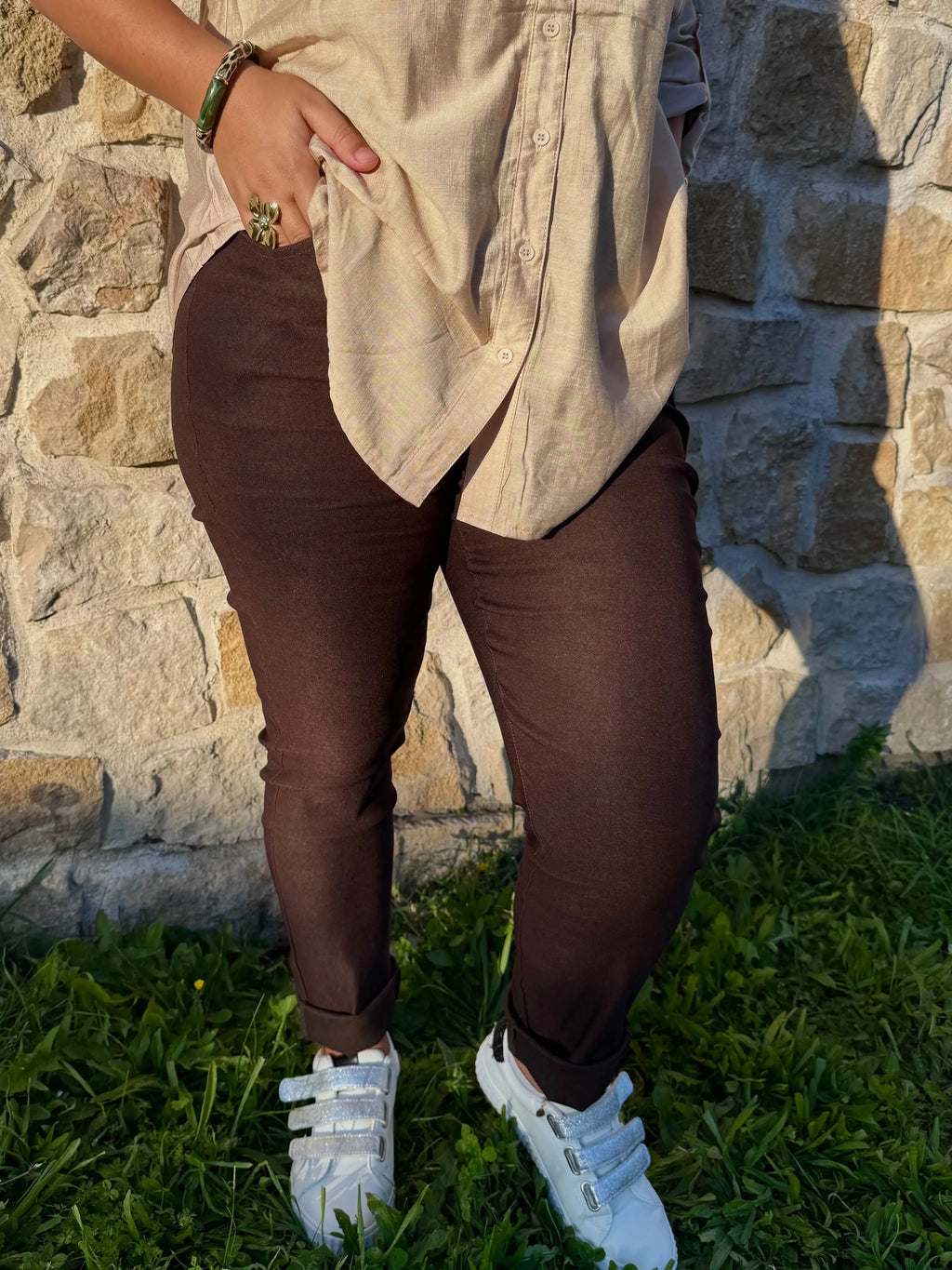 Pantalon style jeans elasthanne - Céline NH-3