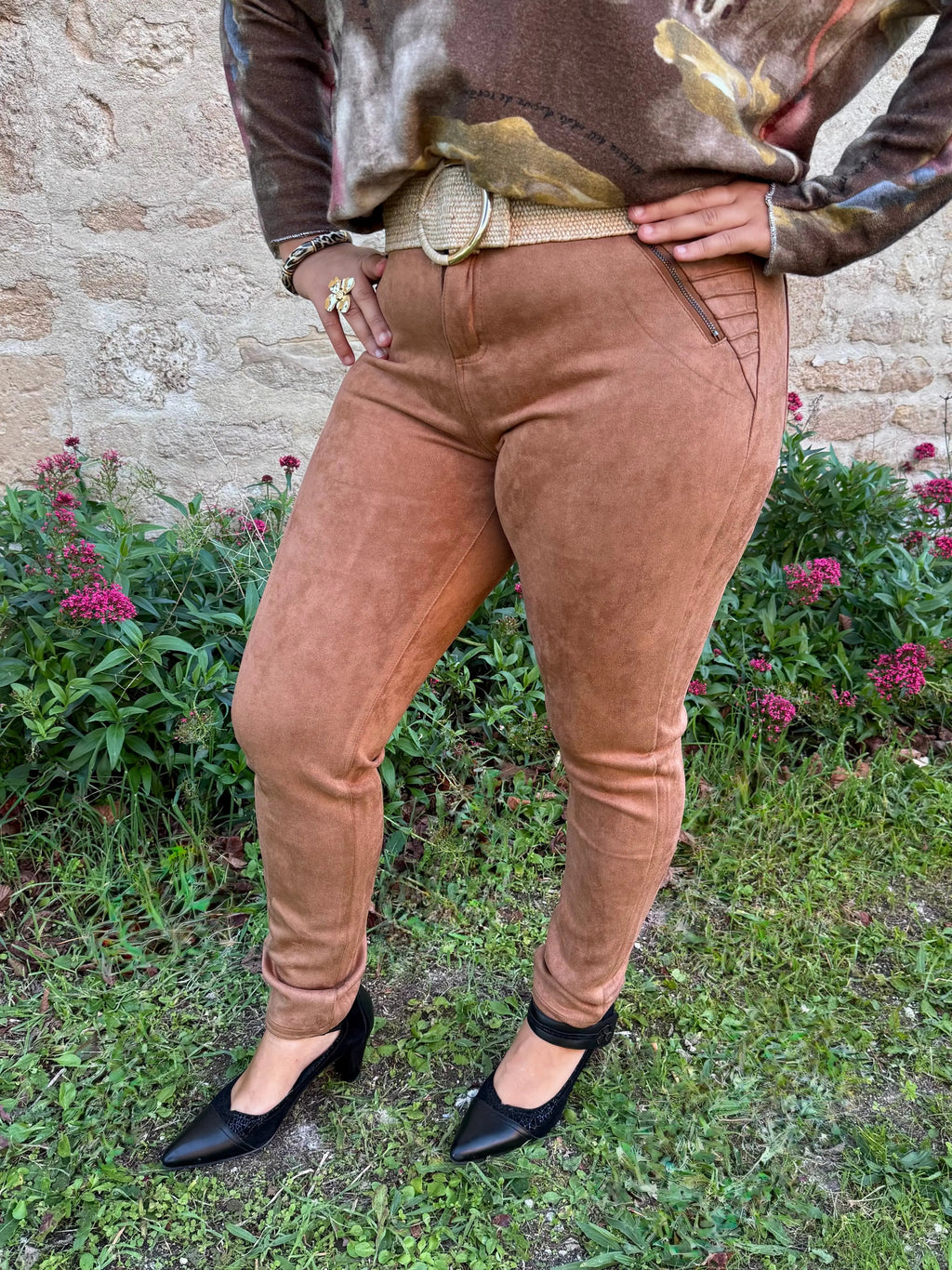 Pantalon suédine - Aventurine LUIZACCO