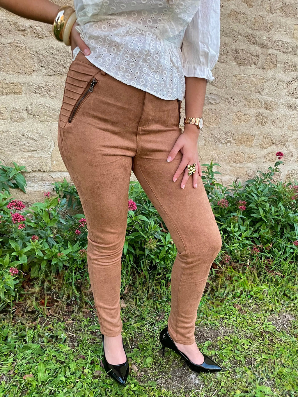 Pantalon suédine - Aventurine LUIZACCO
