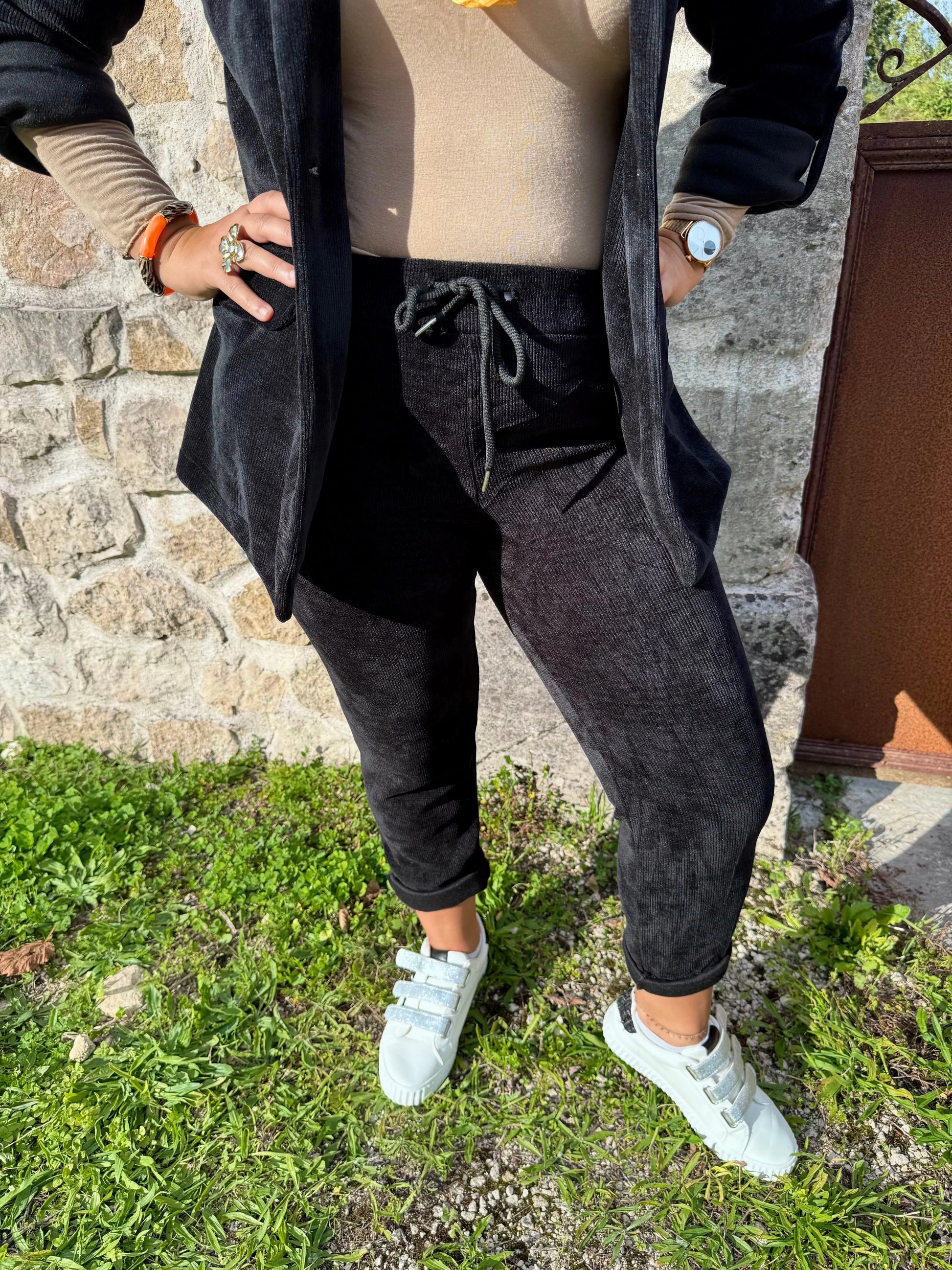 Pantalon velours côtelé - Spinelle LUIZACCO