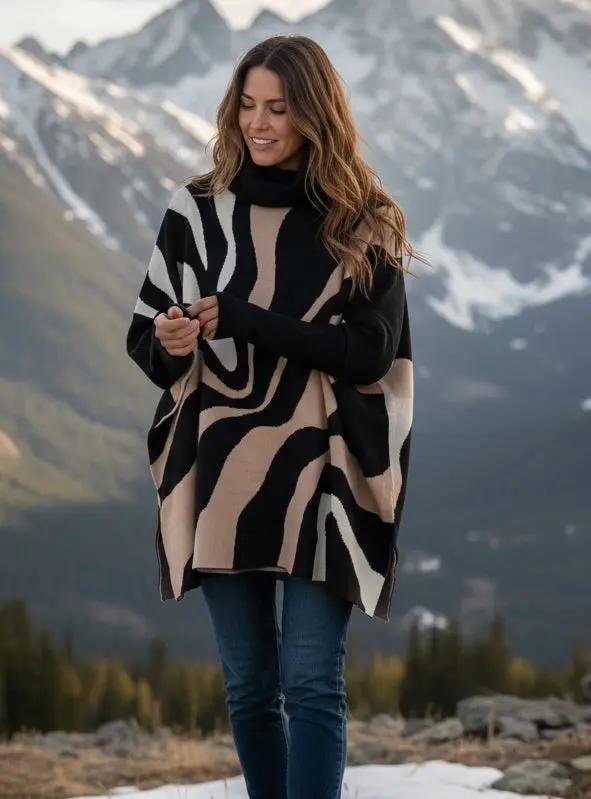 Poncho col roulé - Orme PARIS & MOI