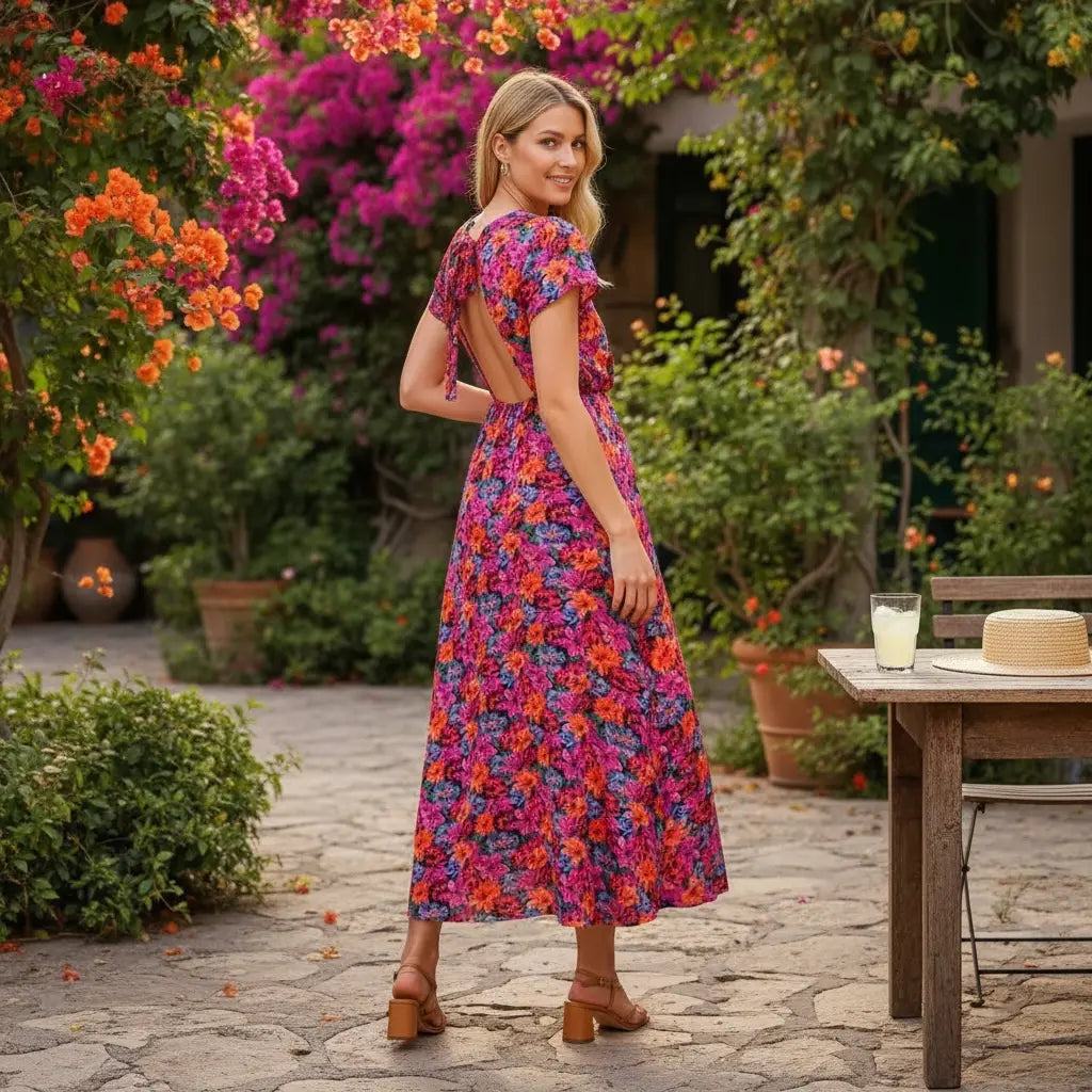 Robe longue - Pivoine