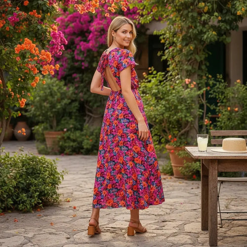 Robe longue - Pivoine