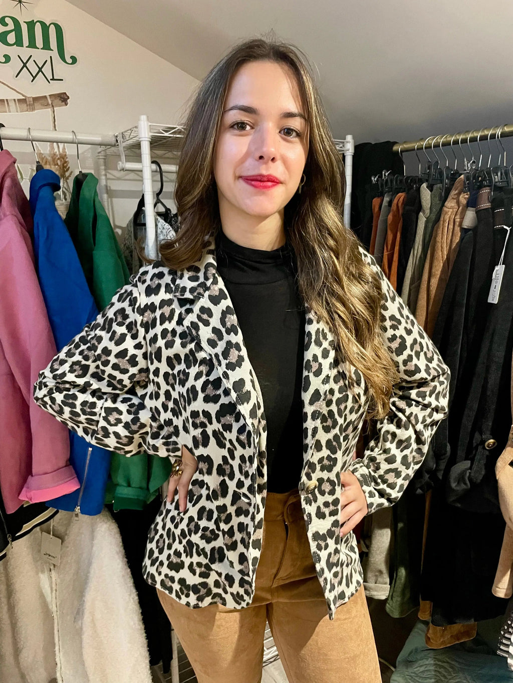 Veste léopard - Oeil de tigre LUIZACCO