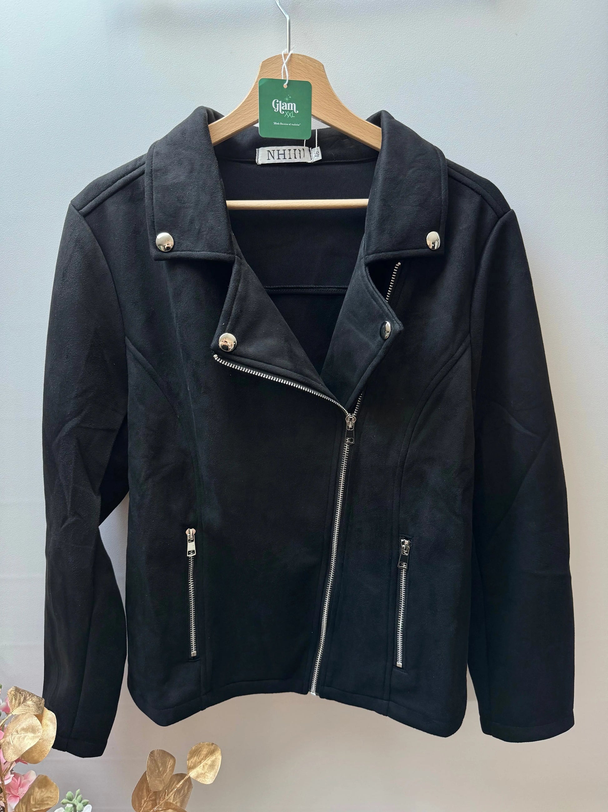 Veste perfecto en suedine -  Pauline NH-3