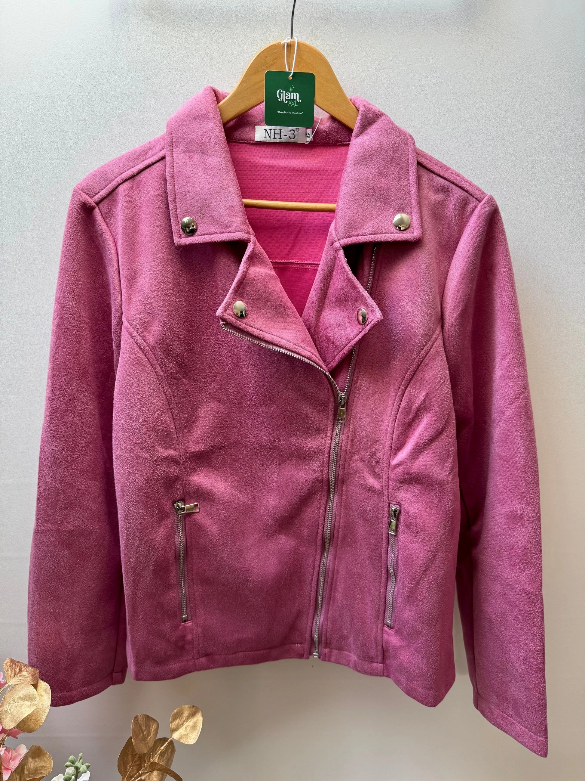 Veste perfecto en suedine -  Pauline NH-3