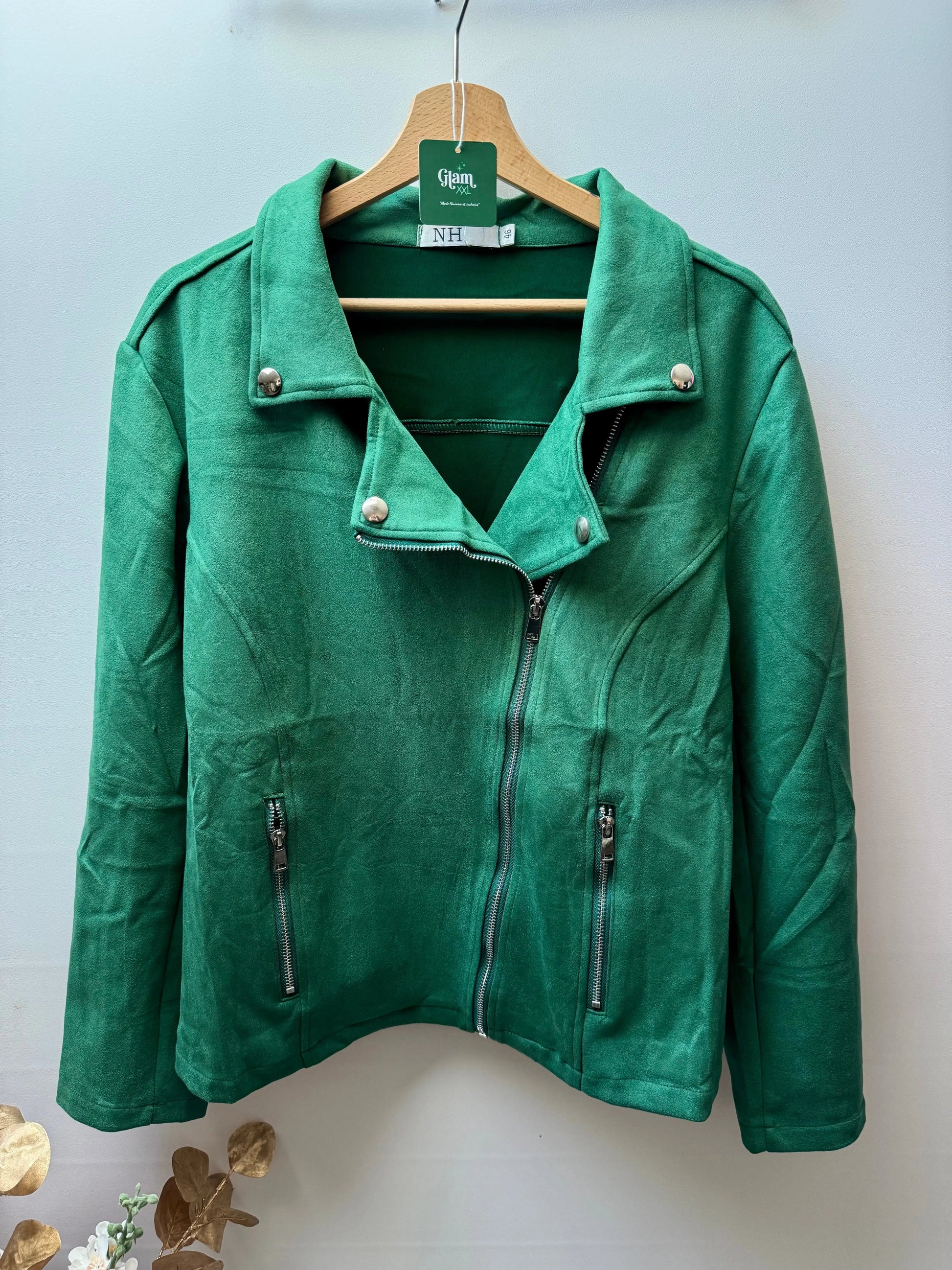 Veste perfecto en suedine -  Pauline NH-3